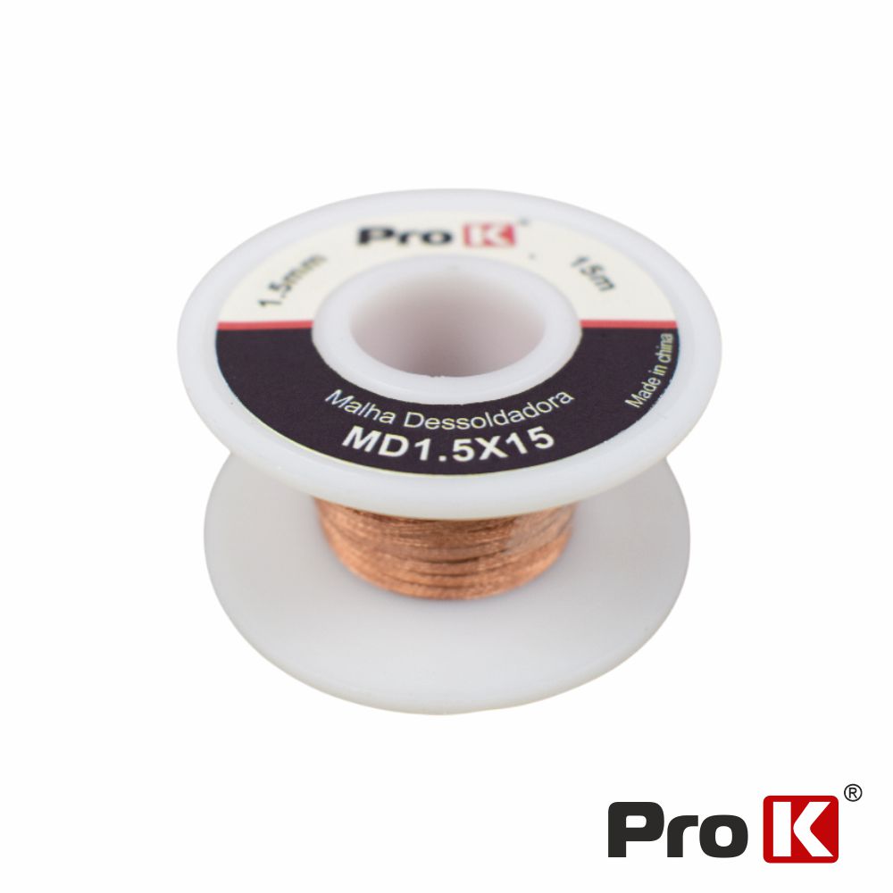 Malha para Dessoldar 1.5mm 15mt  ProK