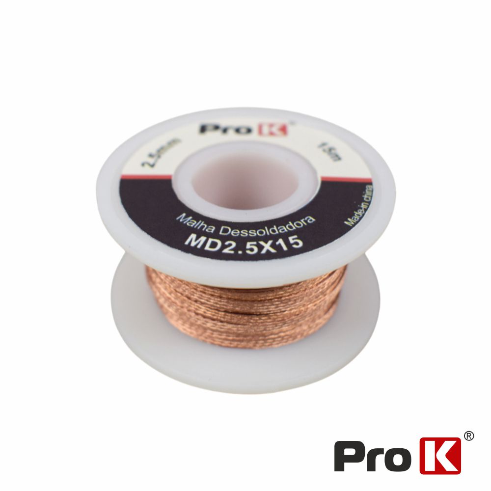 Malha para Dessoldar 2.5mm 15mt  ProK