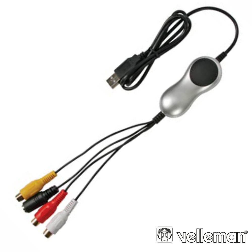 Adaptador USB/Captura Audio(2xRCA)+Vídeo Analógico(RCA+SVHS)