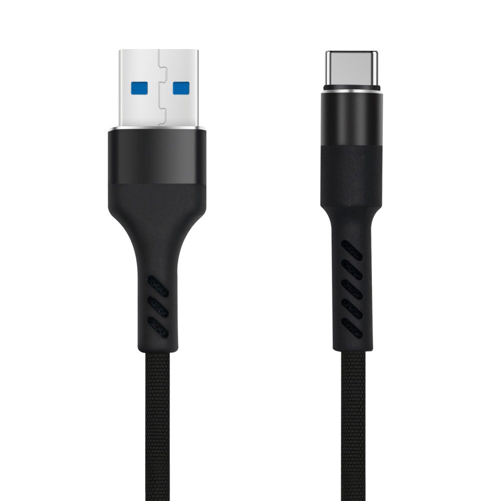 Cabo USB "A" 3.0 Macho / USB C 2A 1mt Preto