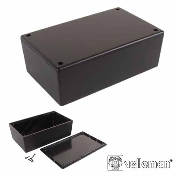CAIXA DE PLÁSTICO PRETA 160x95x55mm