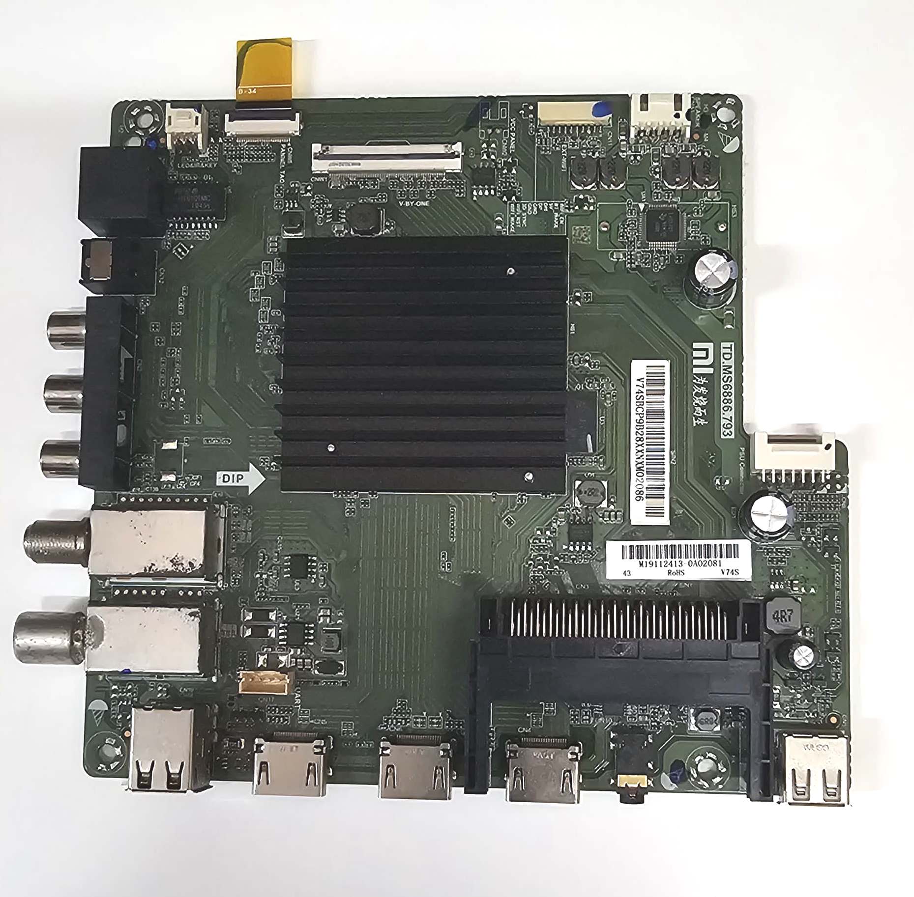 Main board Xiaomi TD.MS6886.793 L43M5-5ASP Painel LVU430CSDX E0001 - Usada