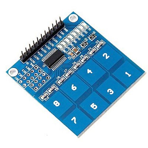 Módulo Sensor Táctil Digital  de 8 Canais - TTP226
