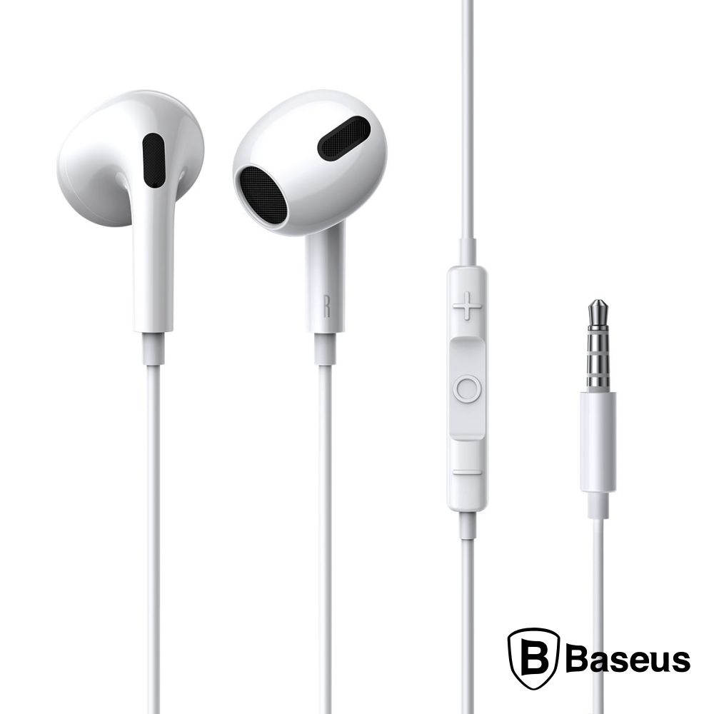 Auscultadores c/ Micro Baseus Encok H17 jack 3.5mm