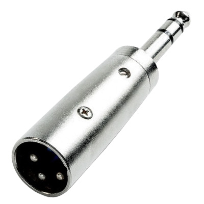 Adaptador XLR Macho / 6,35 Macho ST