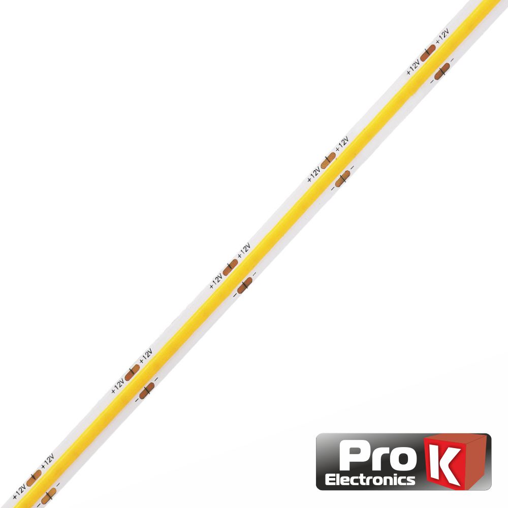 Fita LED COB 12V 14W/m 4200K 5mt IP65 PROK - Branco Neutro