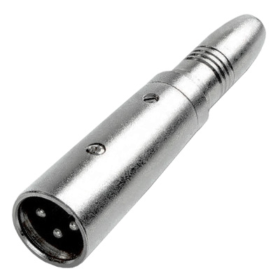 Adaptador XLR Macho / 6,35 Fêmea Mono