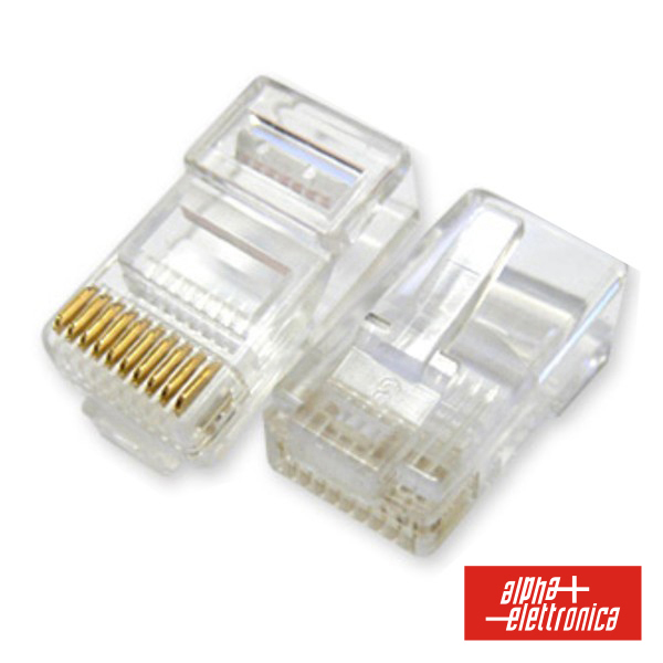 Ficha Telefone RJ48 Cat.3 Modular 10p10c