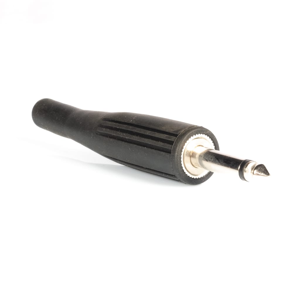 Ficha Jack 6.3mm Mono Macho Borracha