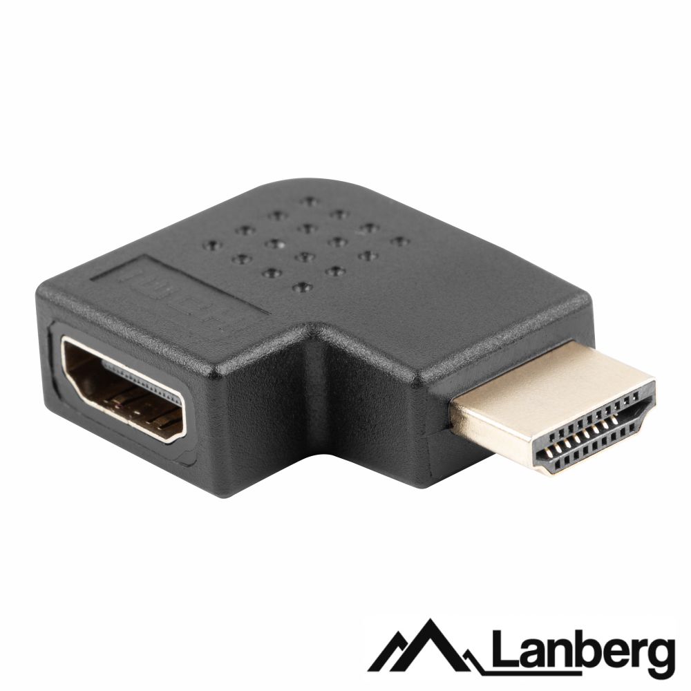 Ficha Adaptadora  HDMI Macho / HDMI F Angular 90º Dir.