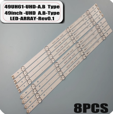 kit 8 Barras led 49" 49UH61_UHD 4A + 4B - LG Inntek _UHD a/b type_rev0.1_160118 - 15.5Y 49INCH