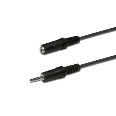 Cabo Audio 3,5 Macho ST / 3,5  Fêmea ST 10mt