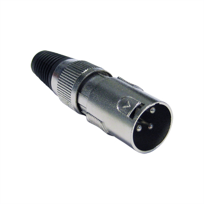 Ficha XLR 3 Pinos Macho