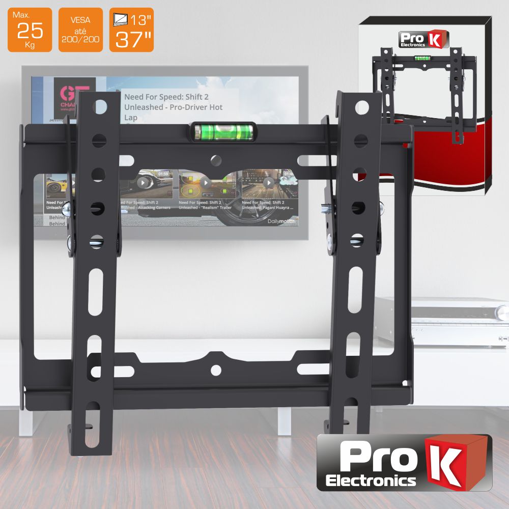 Suporte LCD/LED 13/37" Vesa 200/200 25kg PROK