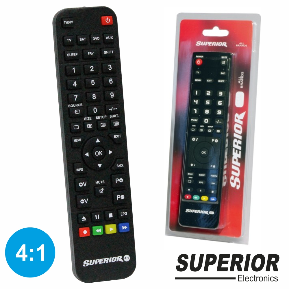Comando Universal Superior 4:1RC para Programação