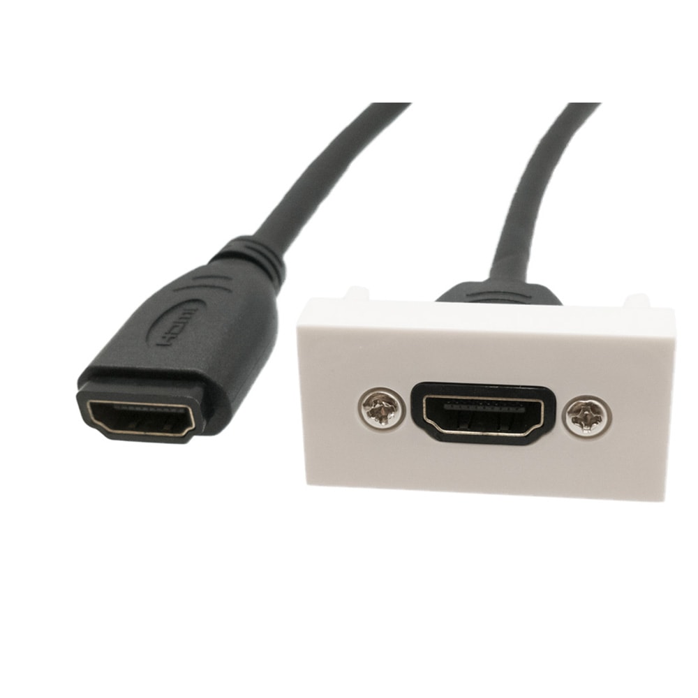 Tomada HDMI Fêmea p/ Embutir