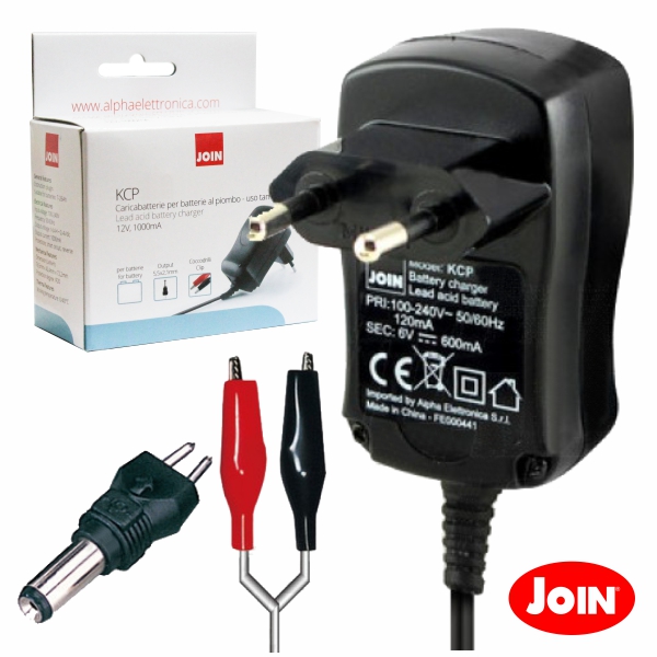 Carregador De Baterias 6v 600ma C/ Proteção