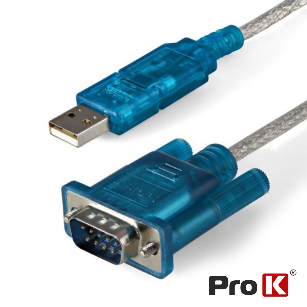 Cabo Adaptador USB / Porta Serie RS232 1mt PROK