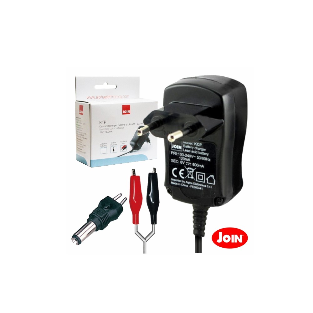 Carregador De Baterias 12V 1A C/ Proteção