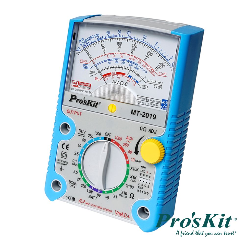 MULTIMETRO ANALOGICO PROSKIT MT-2019