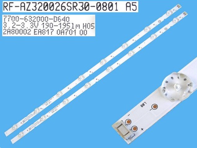 Kit 2 Barras 8 Led´s LG 32"  RF-AZ320026SR30-0801