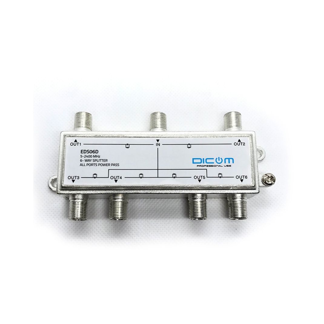 Repartidor TV/Satélite 6 Saídas 5-2150MHz