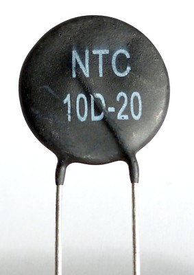 RESISTENCIA NTC 10D-20 10 Ohm  6A 20mm
