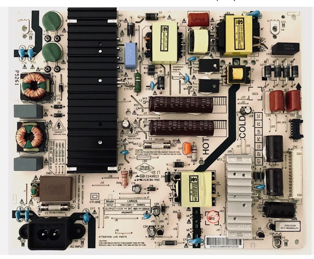 Power Board LG 168P-L5R025-W0 49UJ620V - Usada