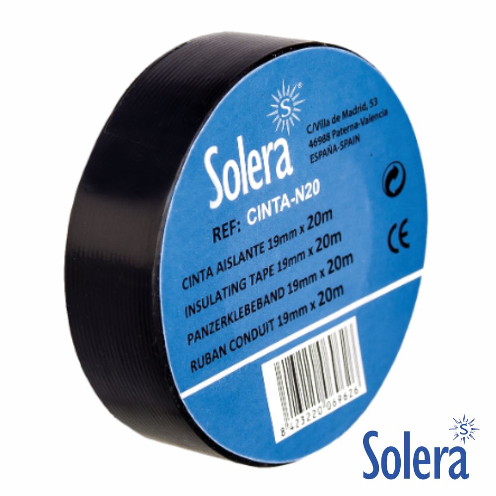 Fita Isoladora 20m  19x0.13mm Preta