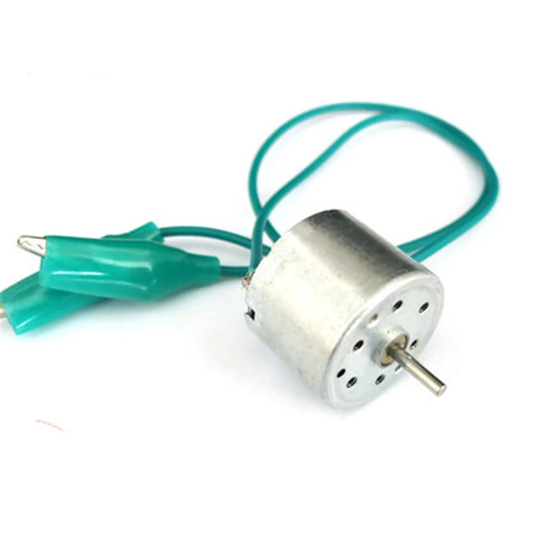 Motor Mini DC 1,5V-6V c/ Crocodilos – 3V a 4000rpm