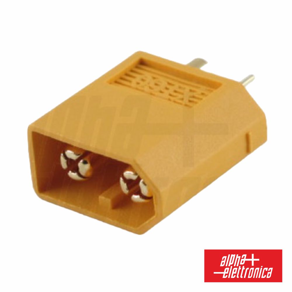 Ficha XT60 2 Pinos Macho P/ Bateria ALPHA