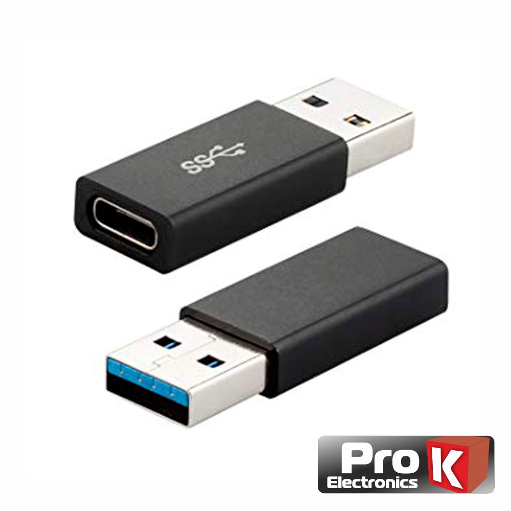 Adaptador USB-A Macho / USB-C Fêmea 3.0