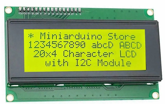 Módulo LCD 2004 (20x4 Caracteres) p /Funduino