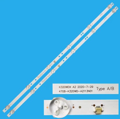 Kit 2 Barras LED 6 led´s 6V K320ADX A2 4708-K32WD-A2113N01 582mm
