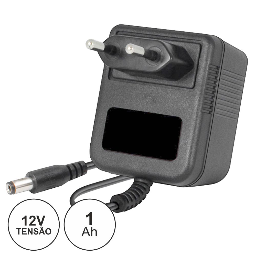 Alimentador AC230V/AC12V 1A 12W - Ficha 5,5x2,1x9,5mm