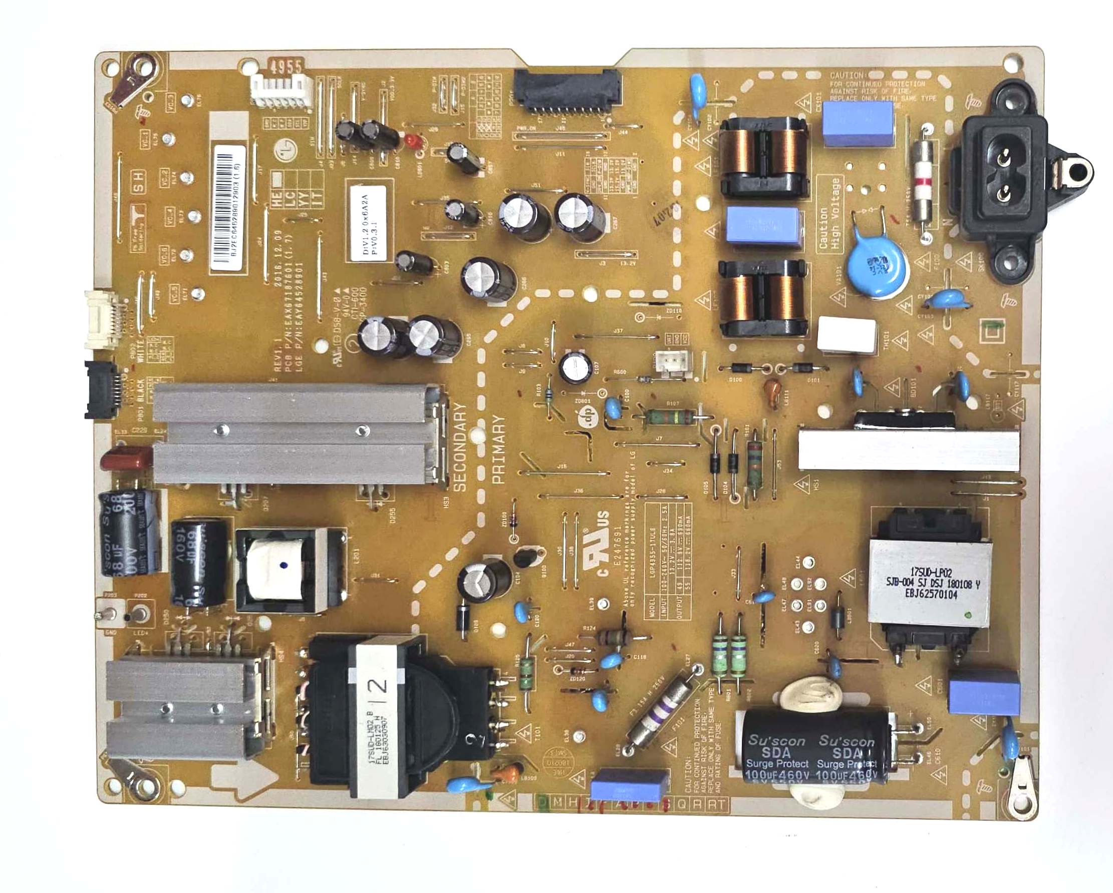 Fonte Assemb LGP4955-17UL6  EAX67187601 (1.7) - Usada