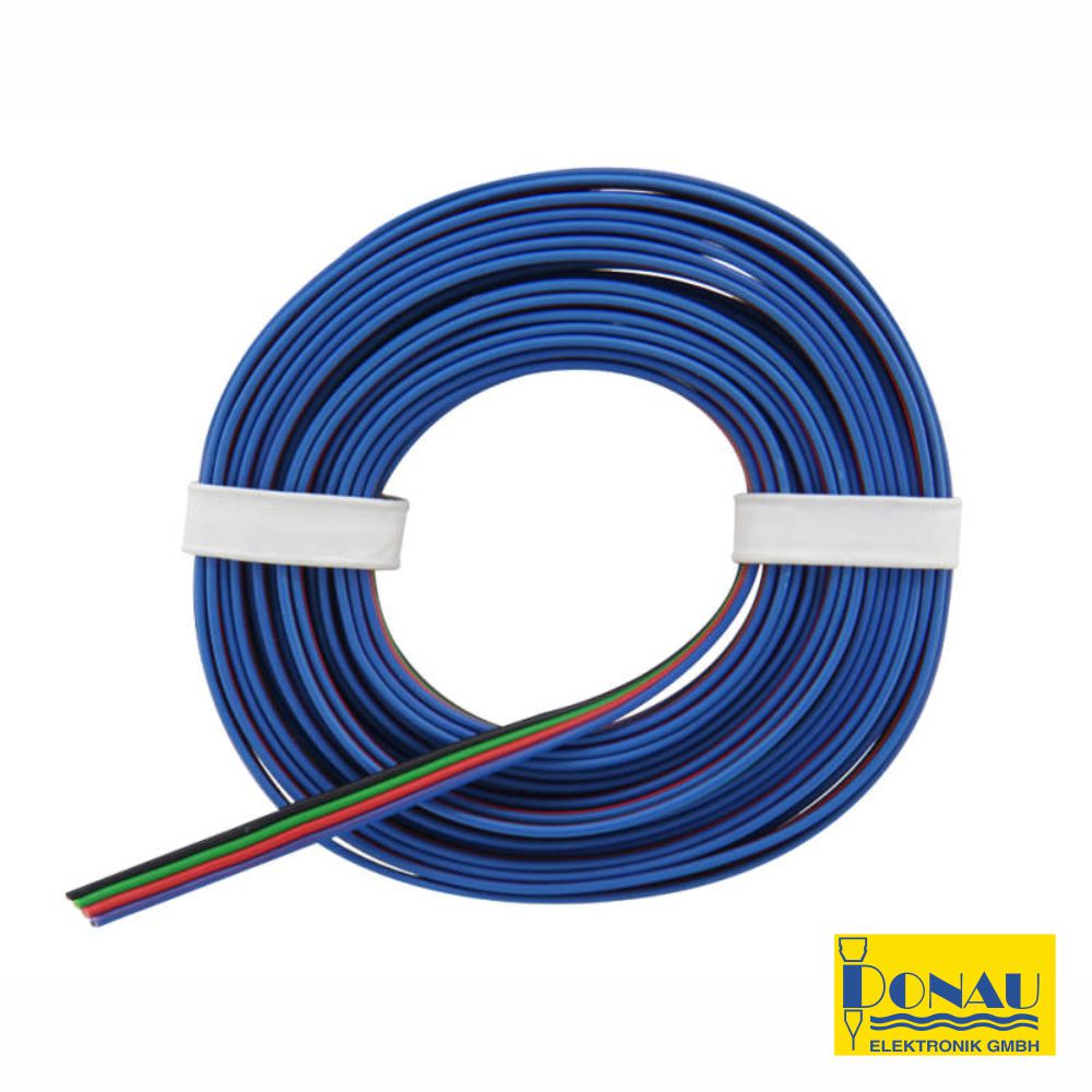 Cabo p/ Fita de LED RGB 4 Condutores 4x0.25mm 5mT