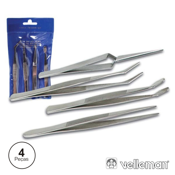 Conjunto de 4 Pinças  Velleman