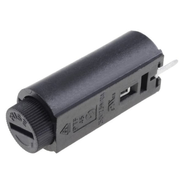 Porta-Fusíveis 5x20mm P/ Ci C/ Cápsula Rotativa