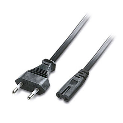 Cabo Alimentação Euro Macho / Tipo 8 - 2x0,75mm² 1,8mt
