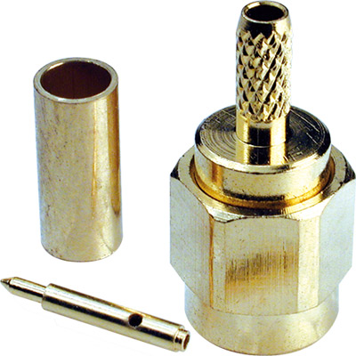 Ficha SMA Macho Invertido Cravar RG174