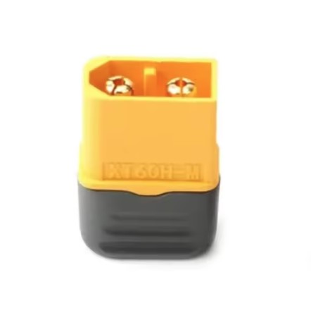 Ficha XT60 2 Pinos Macho P/ Bateria C/ Proteção