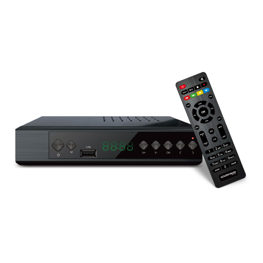 Receptor Terrestre Golden Media Mania 828 Ful DVB-T2/C