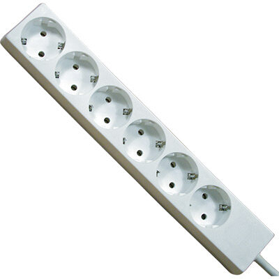 Extensão Eléctrica 6 Vias Shucko 3mt