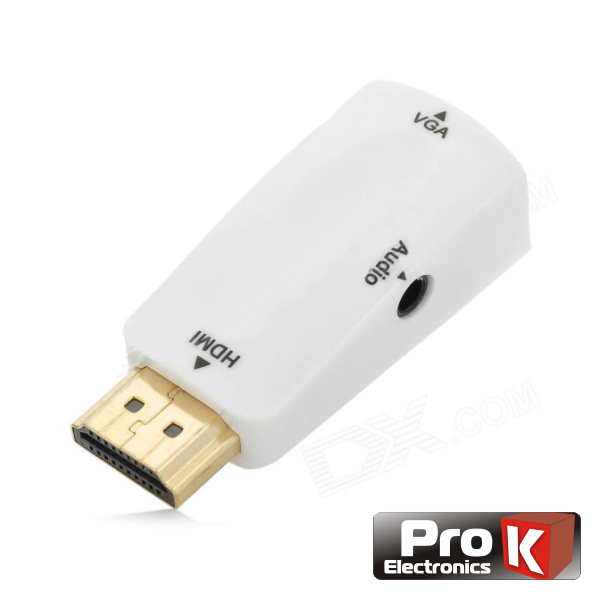 Conversor HDMI para VGA C/ Audio PROK  VGA03
