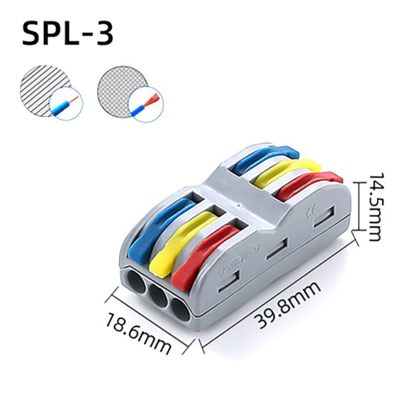 Ligador de Pressão 3 condutores  0.08-4mm²