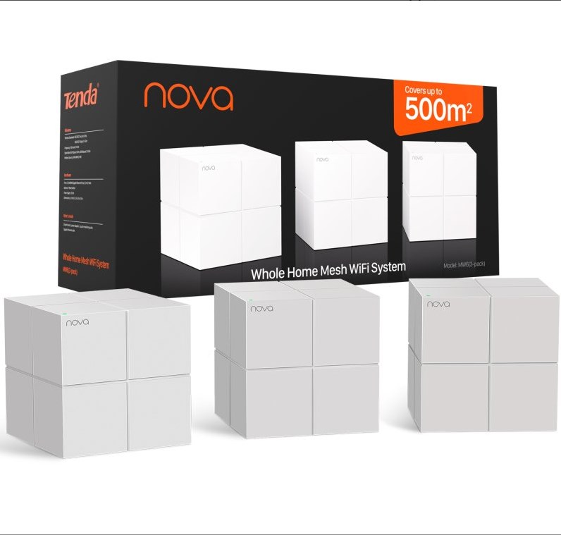 MW6(3-PACK) TENDA: ROUTER MESH AC1200 2.4/5GHZ 2 GIGABITPORT