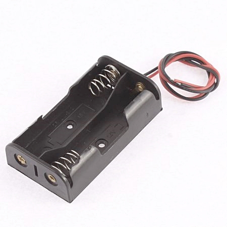 Suporte Pilhas 2xR6 base c/ Fios 20cm