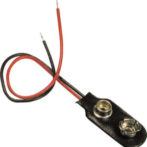 Suporte de Pilhas 9V c/ Fios 15cm