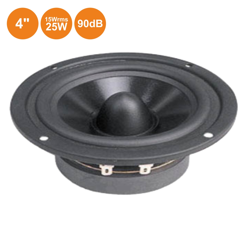 Altifalante 4" 25W 8 Ohm Redondo